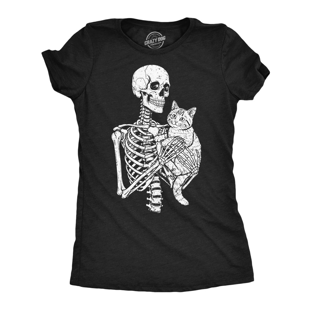 Skeleton And Cat Women's T Shirt product image 1