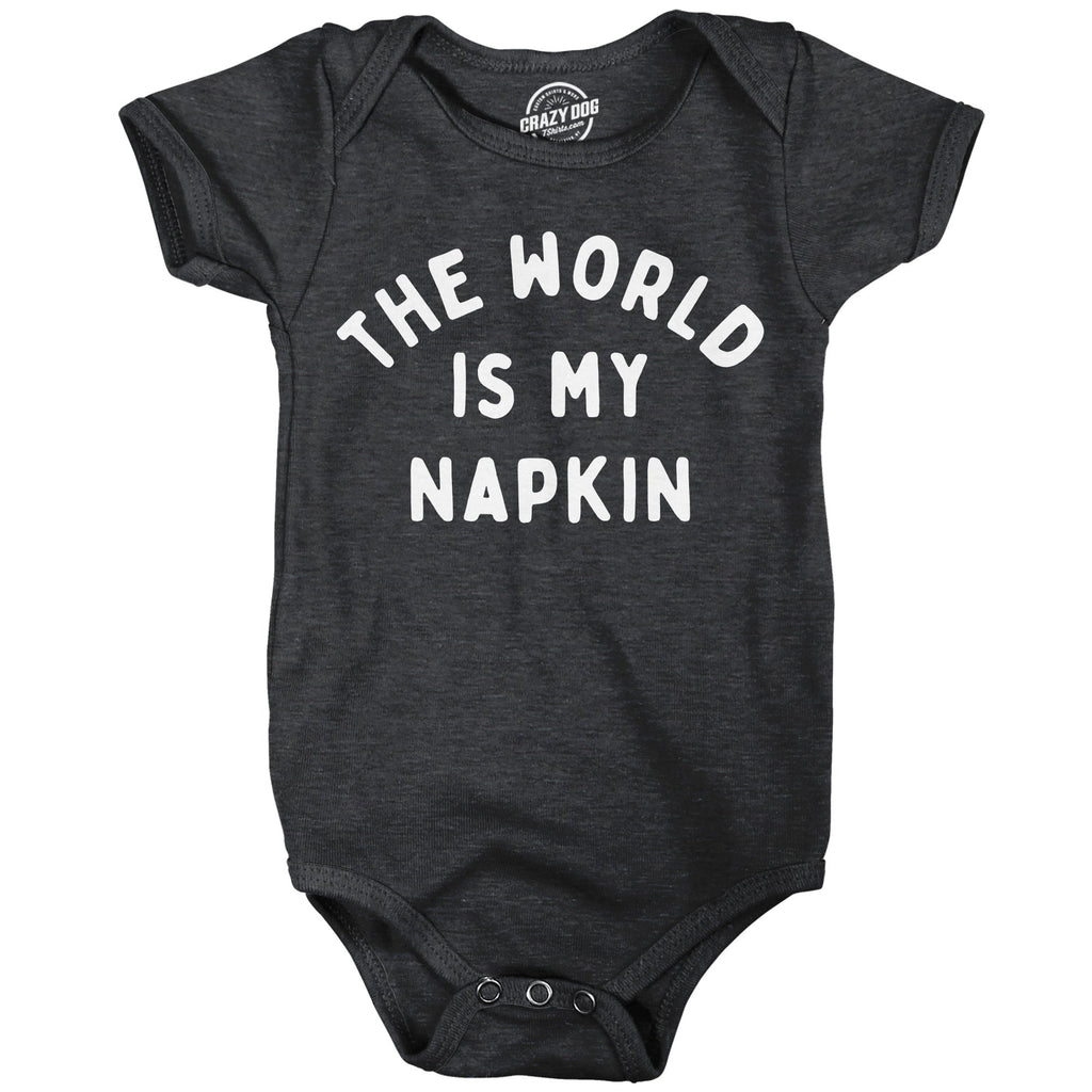 The World Is My Napkin Baby Bodysuit