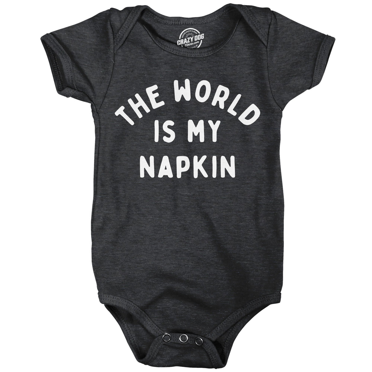 The World Is My Napkin Baby Bodysuit