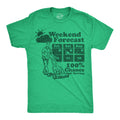 Weekend Forecast 100% Chance Of Mowing Men's T Shirt product image 1