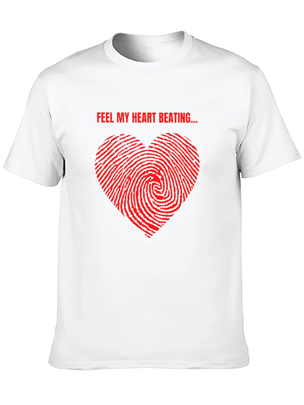 Feel My Heart Beating Black T-Shirt product image 9