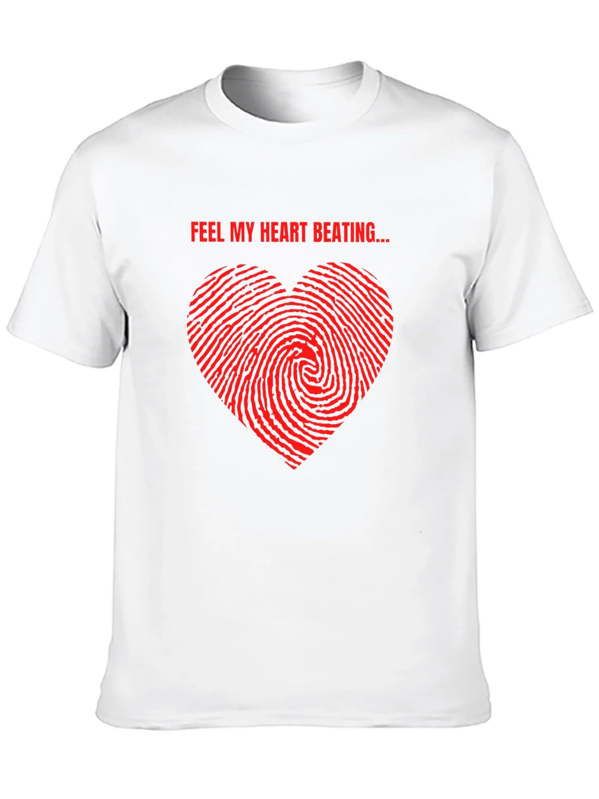 Feel My Heart Beating Black T-Shirt product image 9