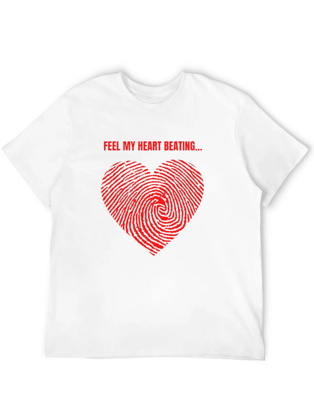 Feel My Heart Beating Black T-Shirt product image 11