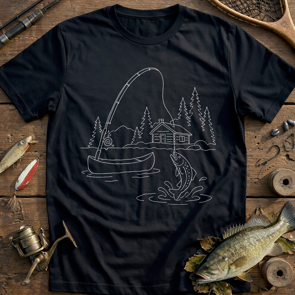 Cabin Cast Life Fishing T-Shirt US product image 2