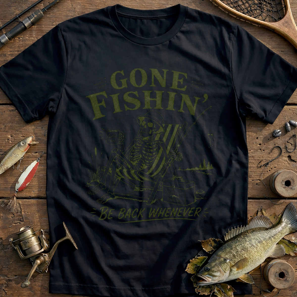 Coffee First, Fish Later Fishing T-Shirt US product image 2