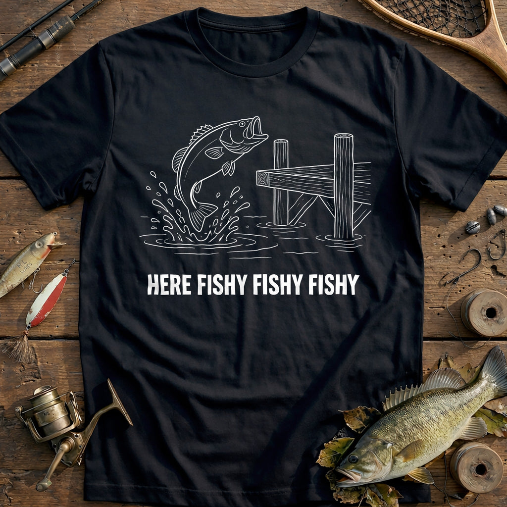 Come Here Fishy Fishing T-Shirt AU product image 3