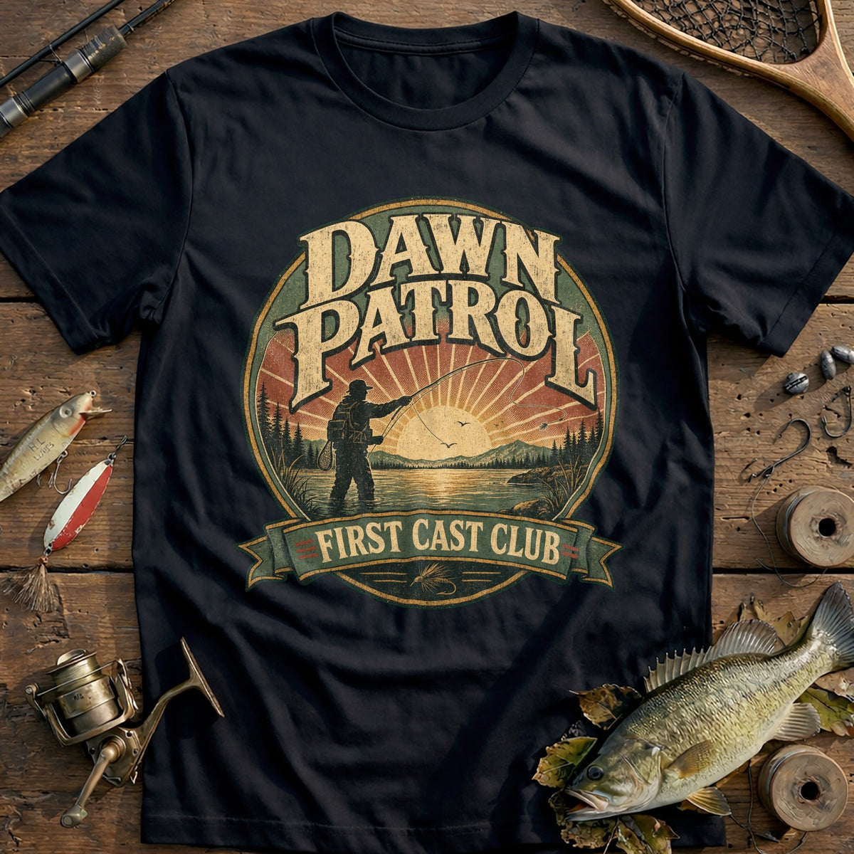 First Cast Club Fishing T-Shirt US product image 1