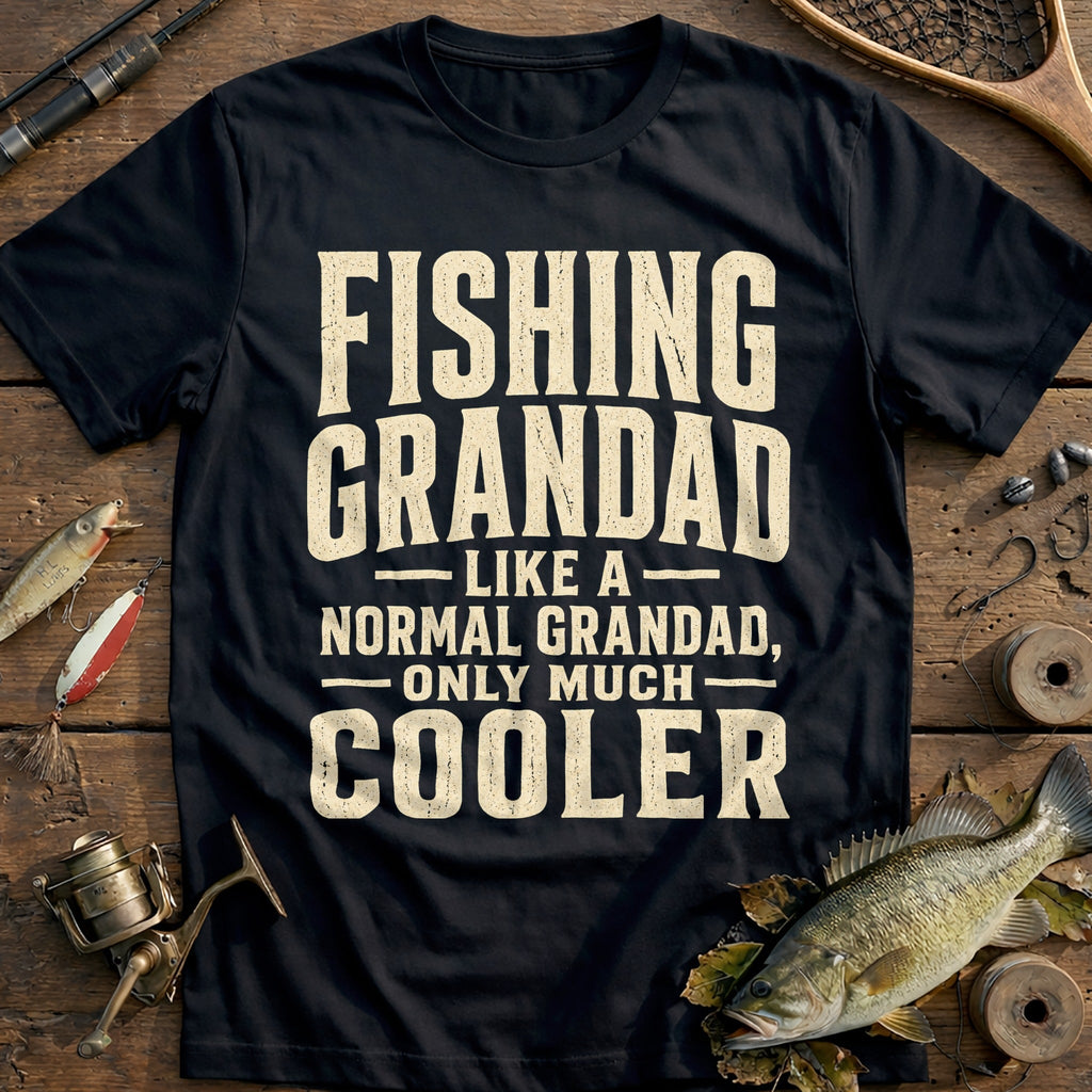 Grandad Cooler Angler Fishing T-Shirt US product image 3