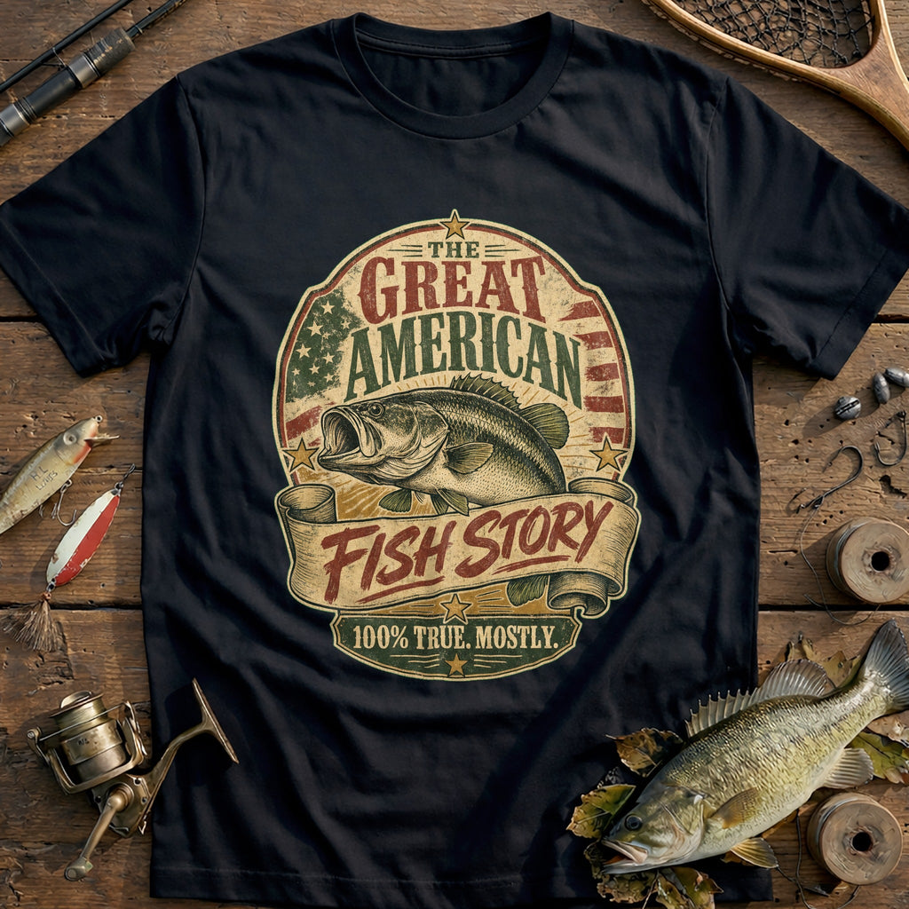 Great American Fish Story Fishing T-Shirt product image 1