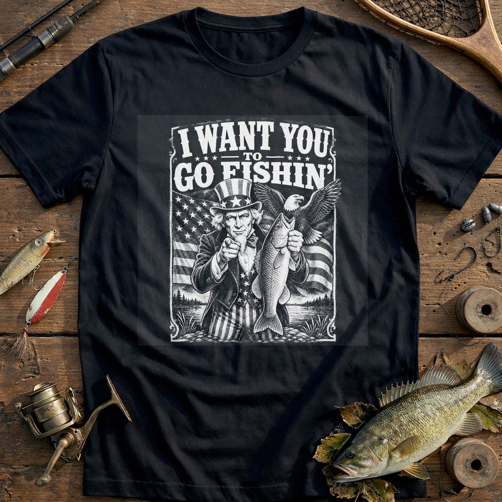 I Want You Fishin' Fishing T-Shirt product image 3