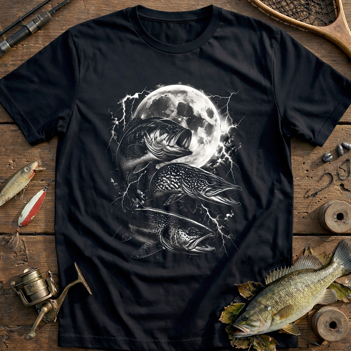 Moon Bite Trinity Fishing T-Shirt US product image 3