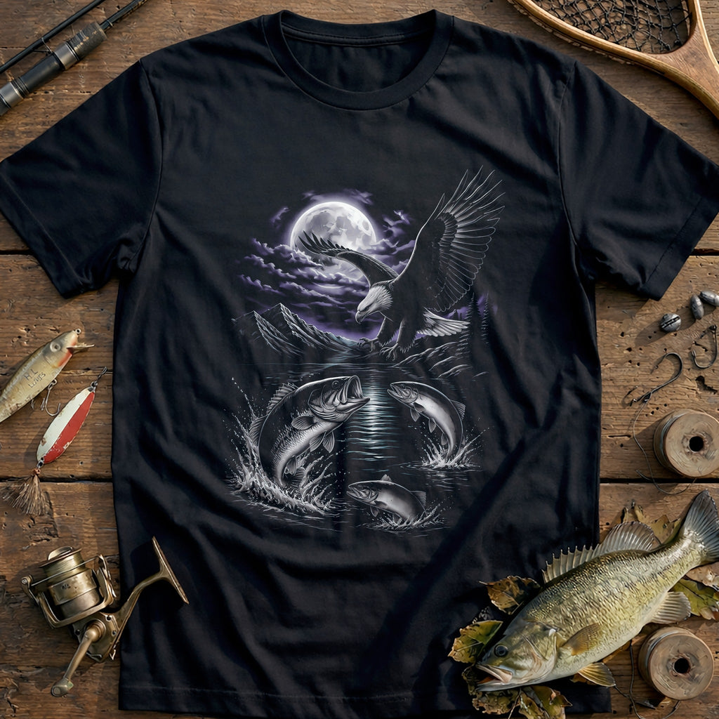 Moon Rise, Fish Fishing T-Shirt EU product image 2
