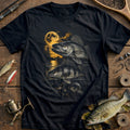 Moonlit Bass Gather Fishing T-Shirt AU product image 1