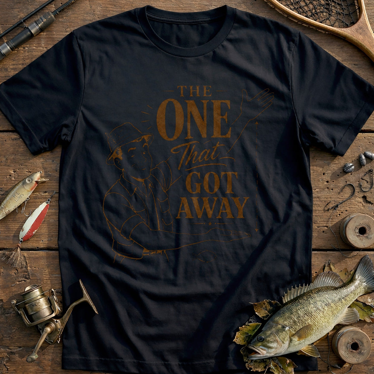 One Fish Story Fishing T-Shirt US product image 3