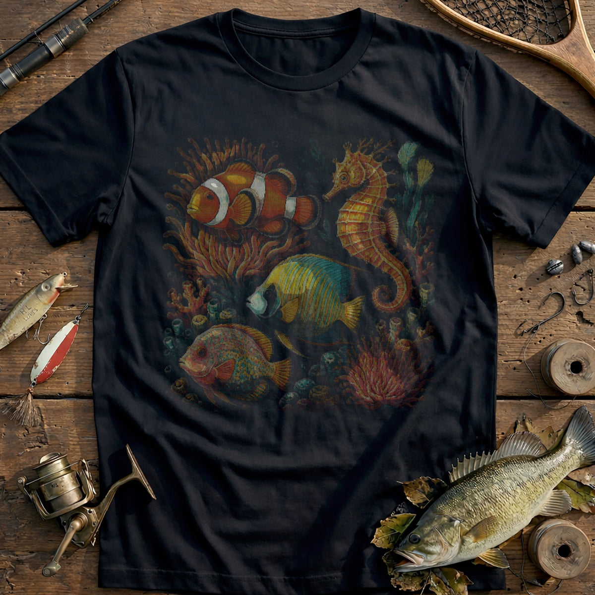 Reef Life Gathering Fishing T-Shirt AU product image 2