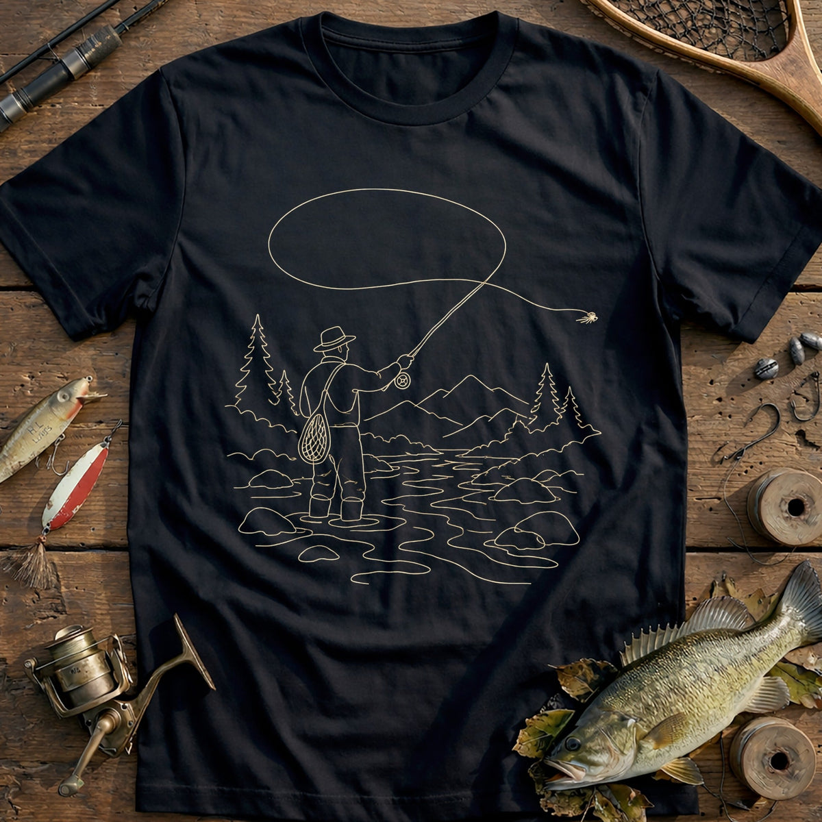 Stream Cast Dream Fishing T-Shirt product image 3