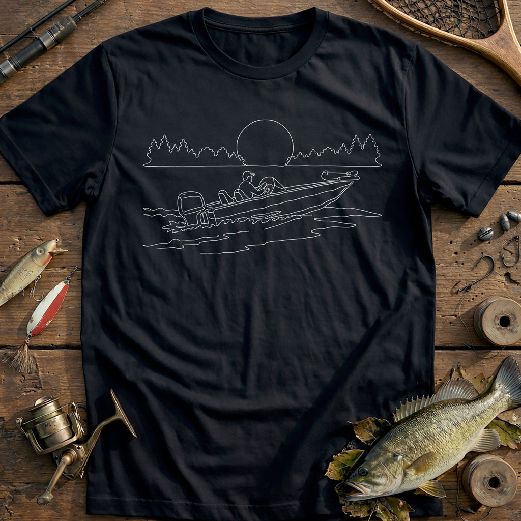 Sunset Cast Fishing T-Shirt AU product image 2