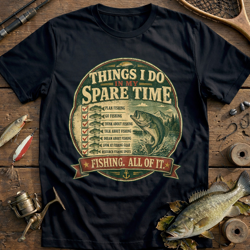 Things I Do Spare Time Fishing T-Shirt AU product image 1