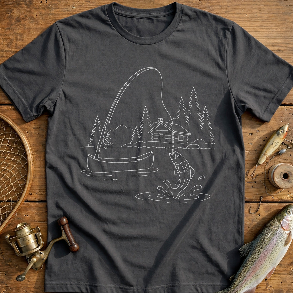 Cabin Cast Life Fishing T-Shirt US product image 3