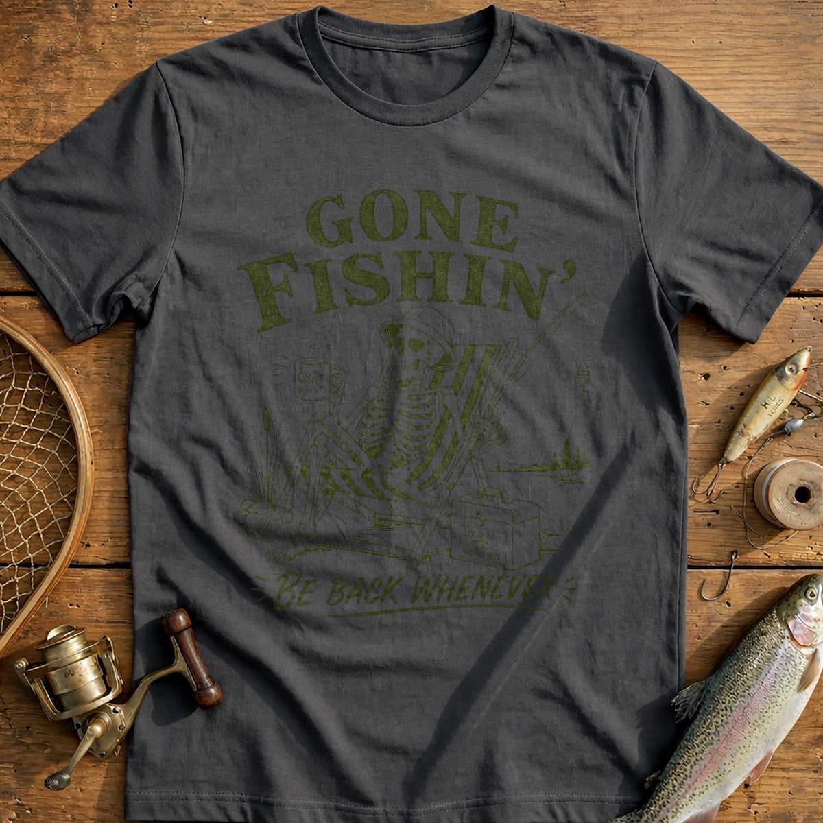 Coffee First, Fish Later Fishing T-Shirt US product image 3
