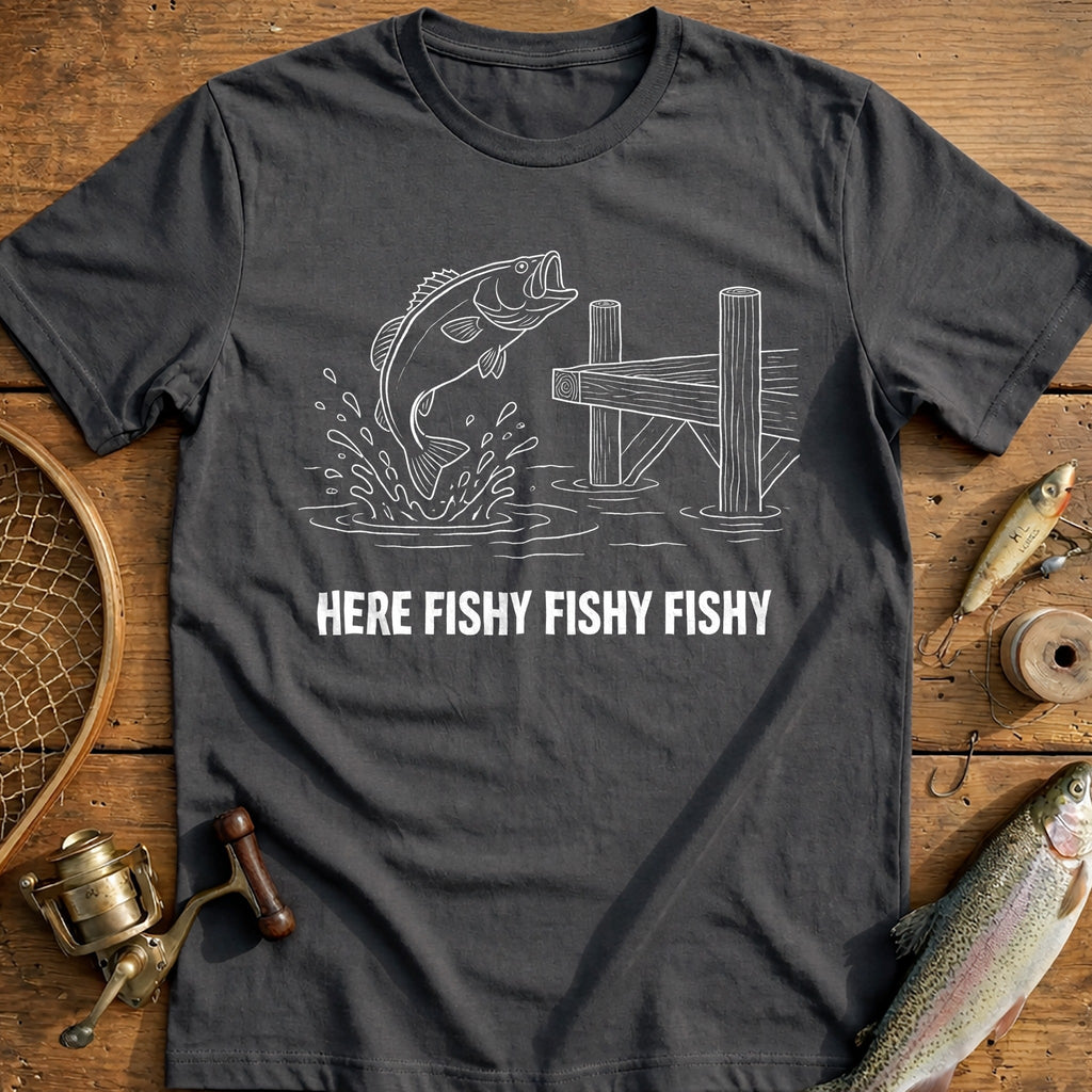 Come Here Fishy Fishing T-Shirt AU product image 4