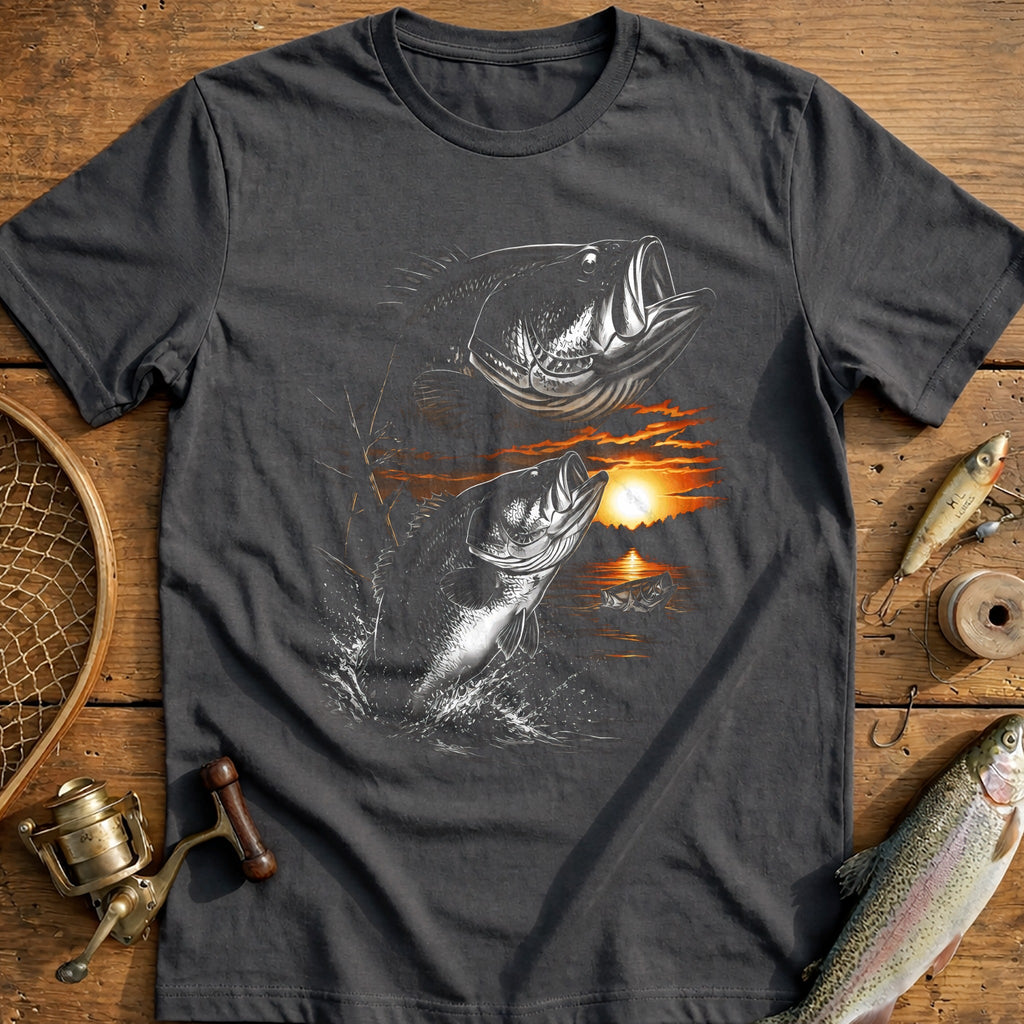 Golden Hour Bass Fishing T-Shirt US product image 1