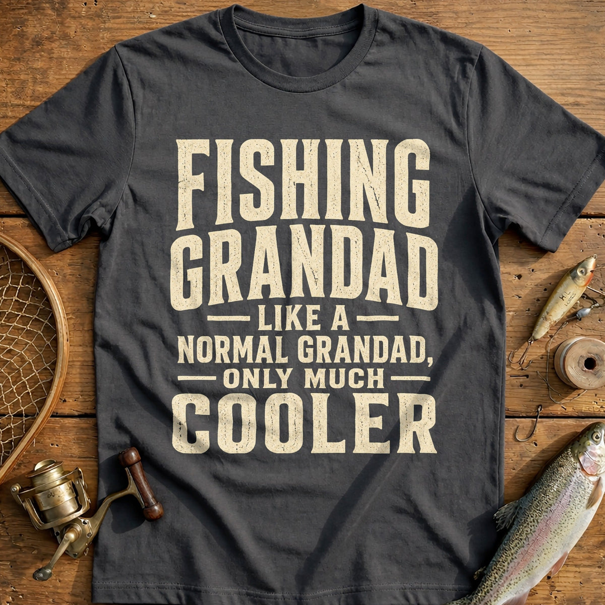 Grandad Cooler Angler Fishing T-Shirt US product image 1