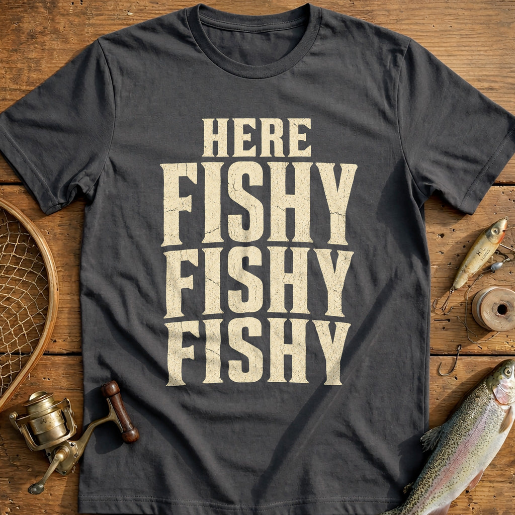 Here Fishy X3 Fishing T-Shirt AU product image 4