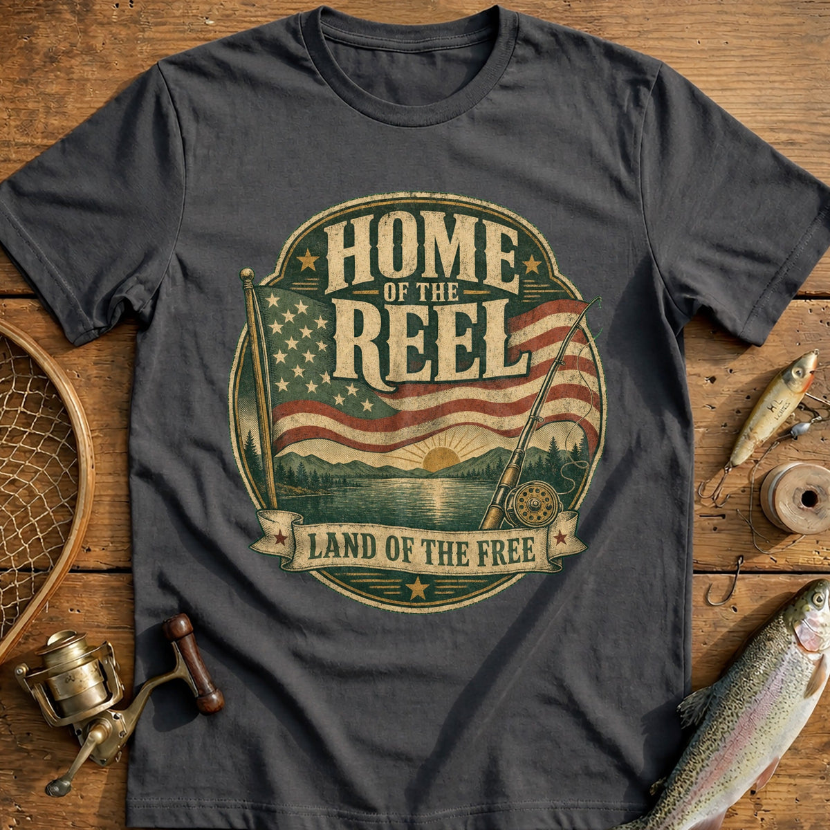 Home of the Reel Fishing T-Shirt product image 3