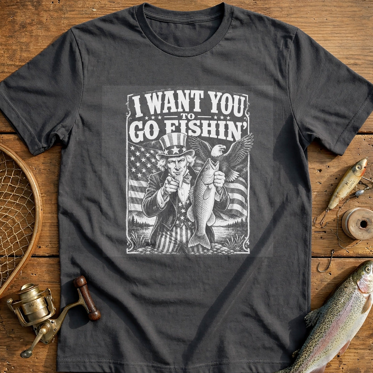 I Want You Fishin' Fishing T-Shirt product image 4