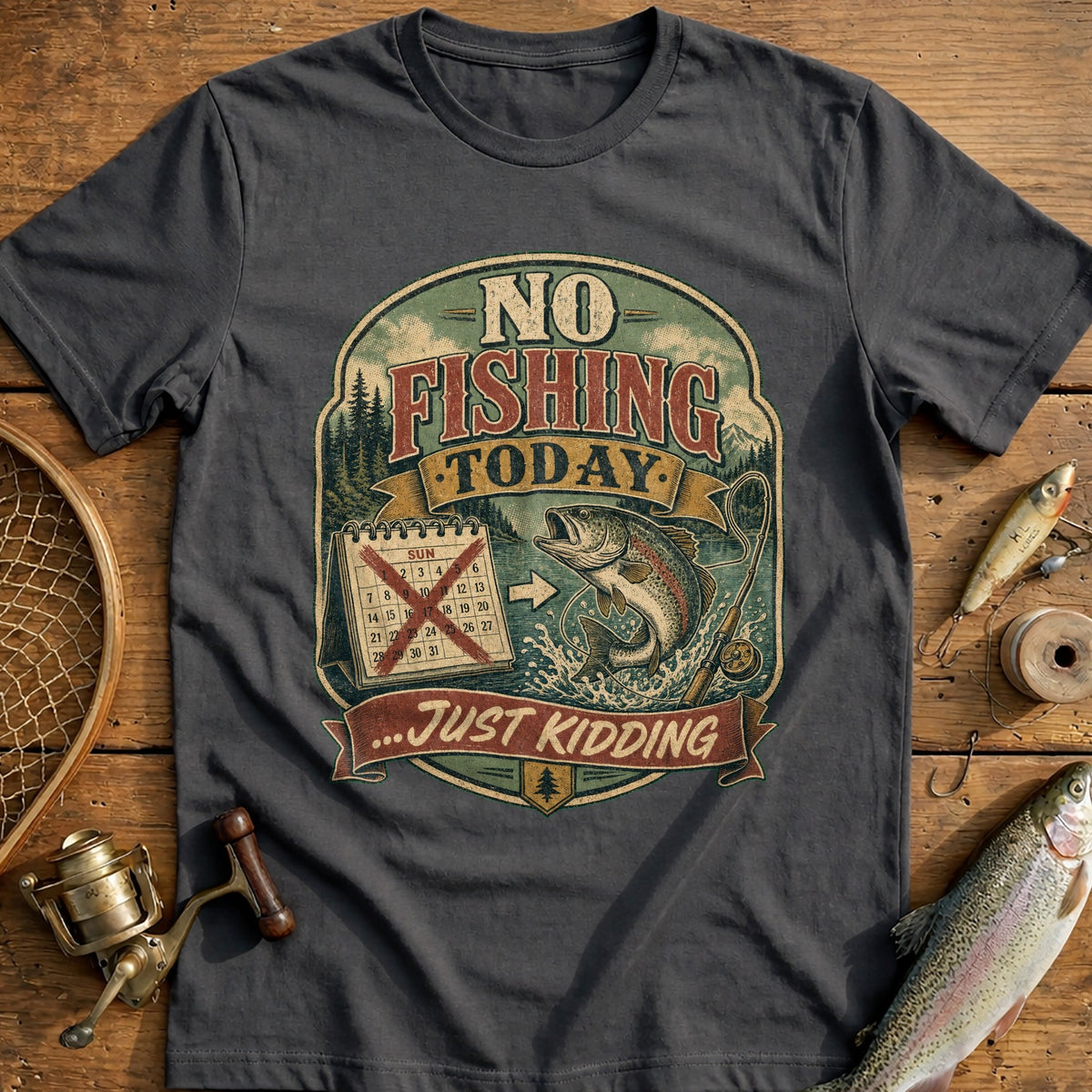Just Kidding Fishing T-Shirt US product image 1