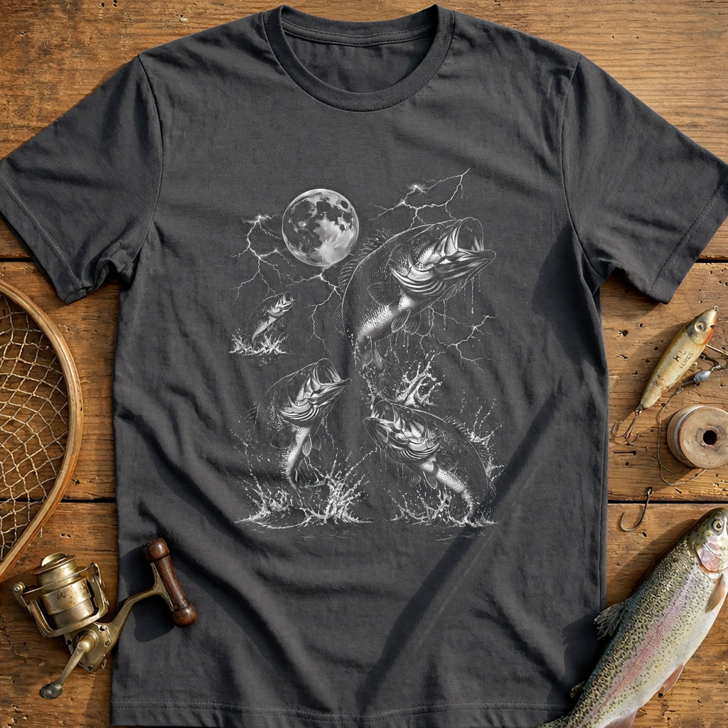 Moon Over Bass Fishing T-Shirt AU product image 4