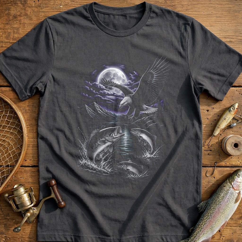 Moon Rise, Fish Fishing T-Shirt EU product image 3