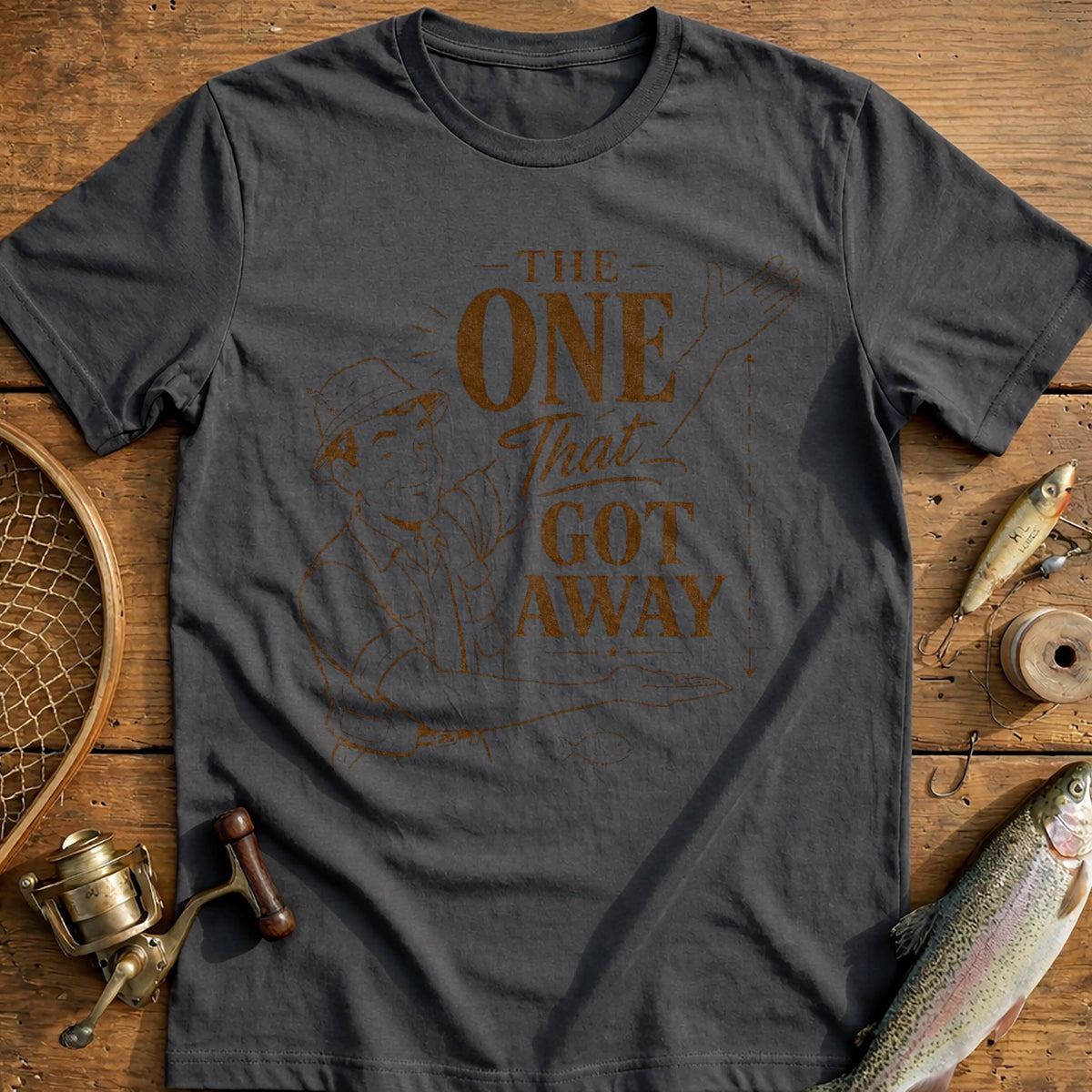 One Fish Story Fishing T-Shirt US product image 1