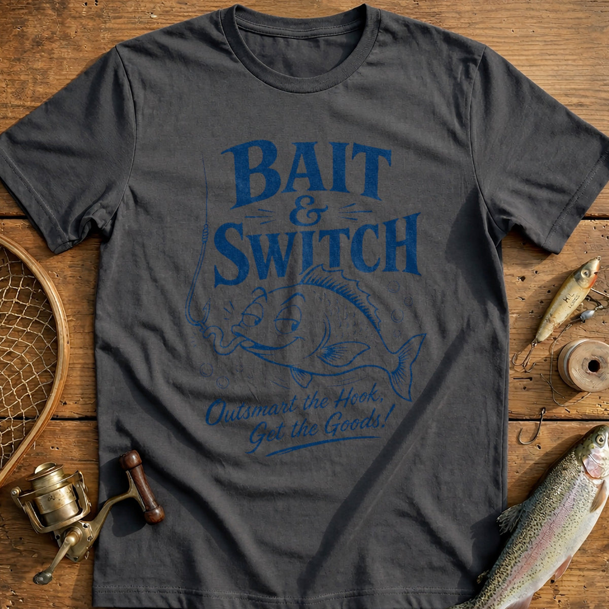 Outsmart the Hook Fishing T-Shirt product image 3