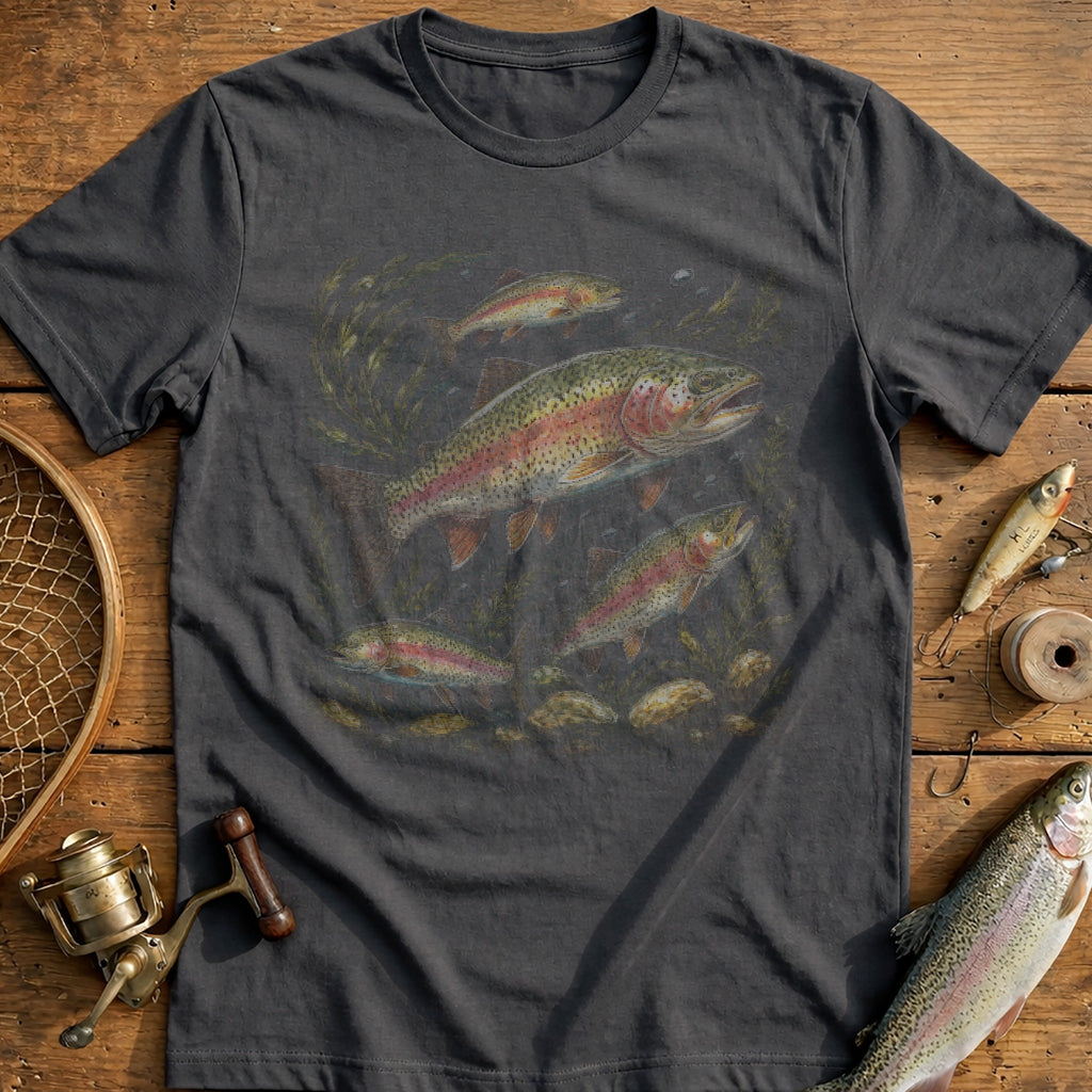 Rainbow Trout Swim Fishing T-Shirt EU product image 1