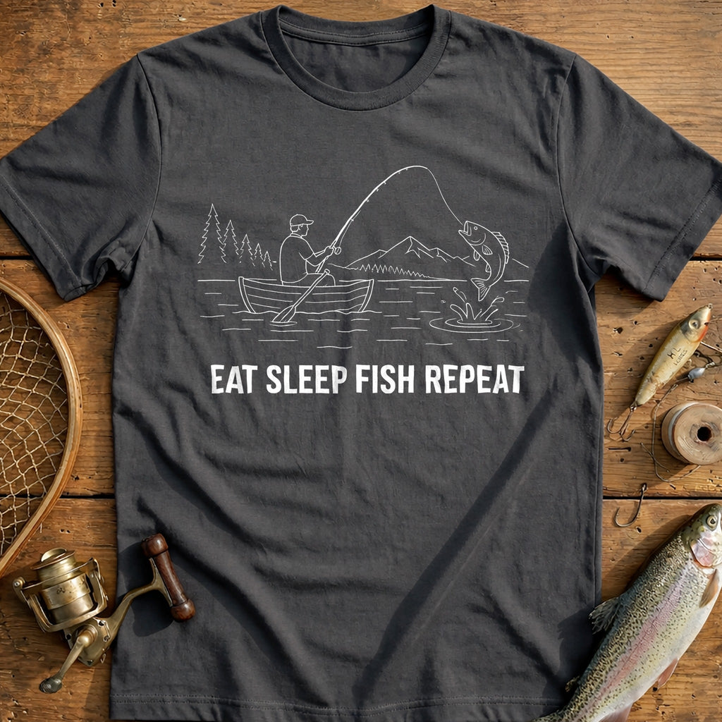 Repeat Cast, Win Fishing T-Shirt AU product image 1