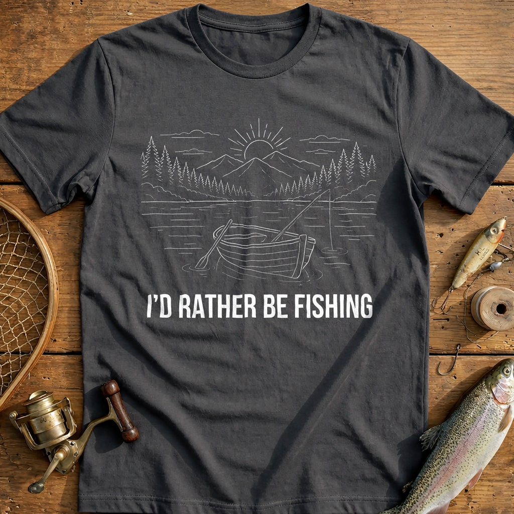 Sunrise on the Water Fishing T-Shirt AU product image 3