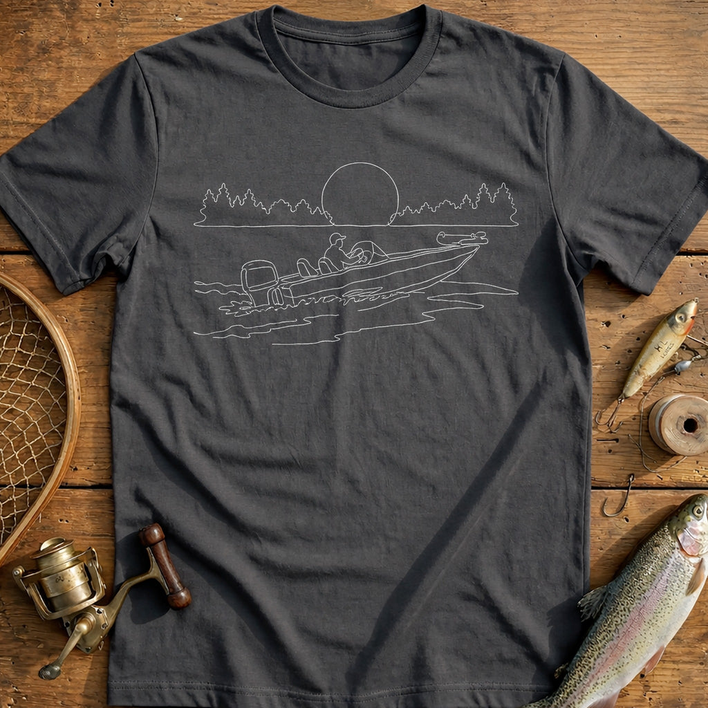 Sunset Cast Fishing T-Shirt AU product image 3
