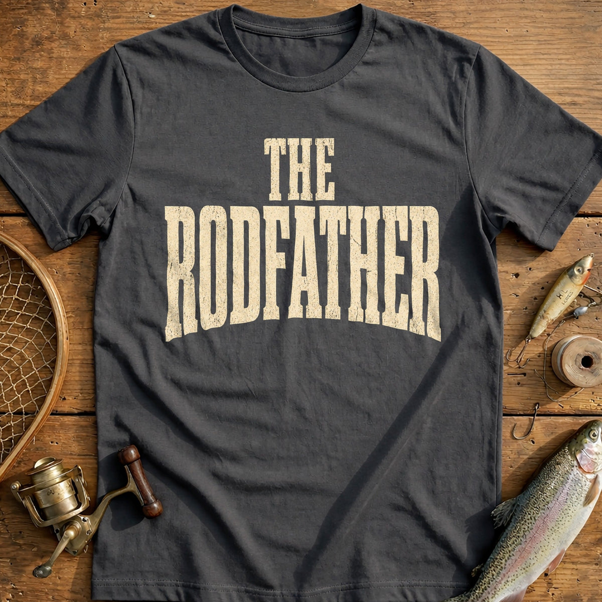 The Woodfather Fishing T-Shirt EU product image 3