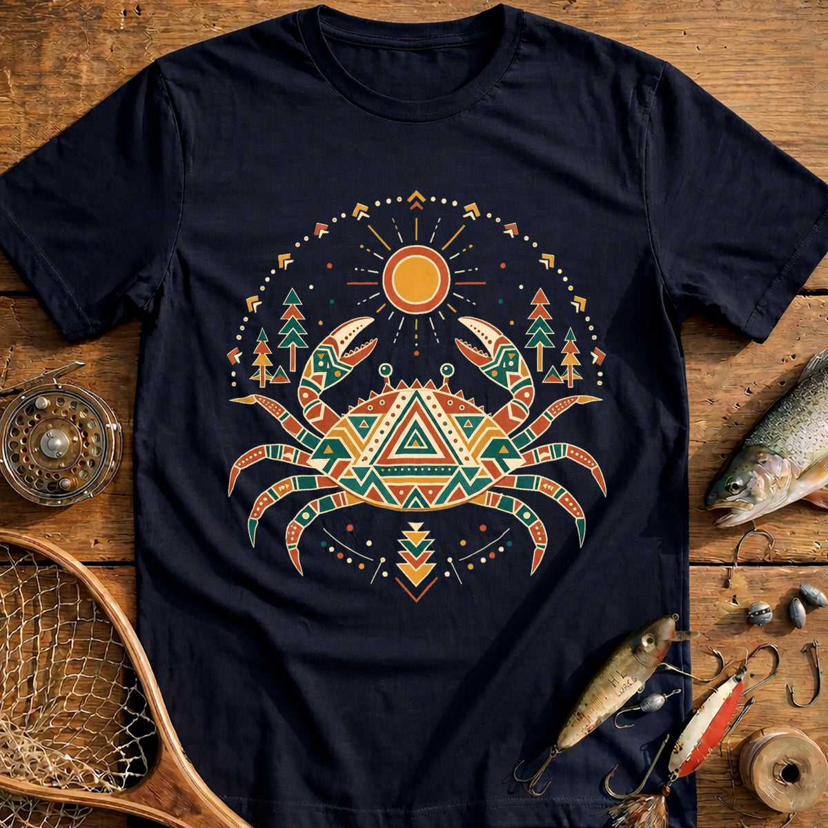 Crab Spirit Rising Fishing T-Shirt US product image 2