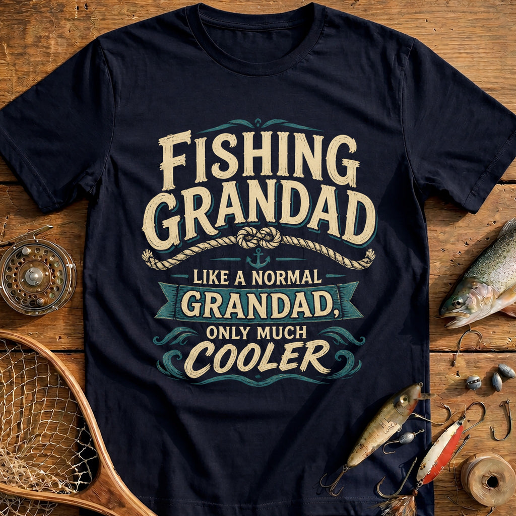 Fishing Grandad Cooler T-Shirt EU product image 2