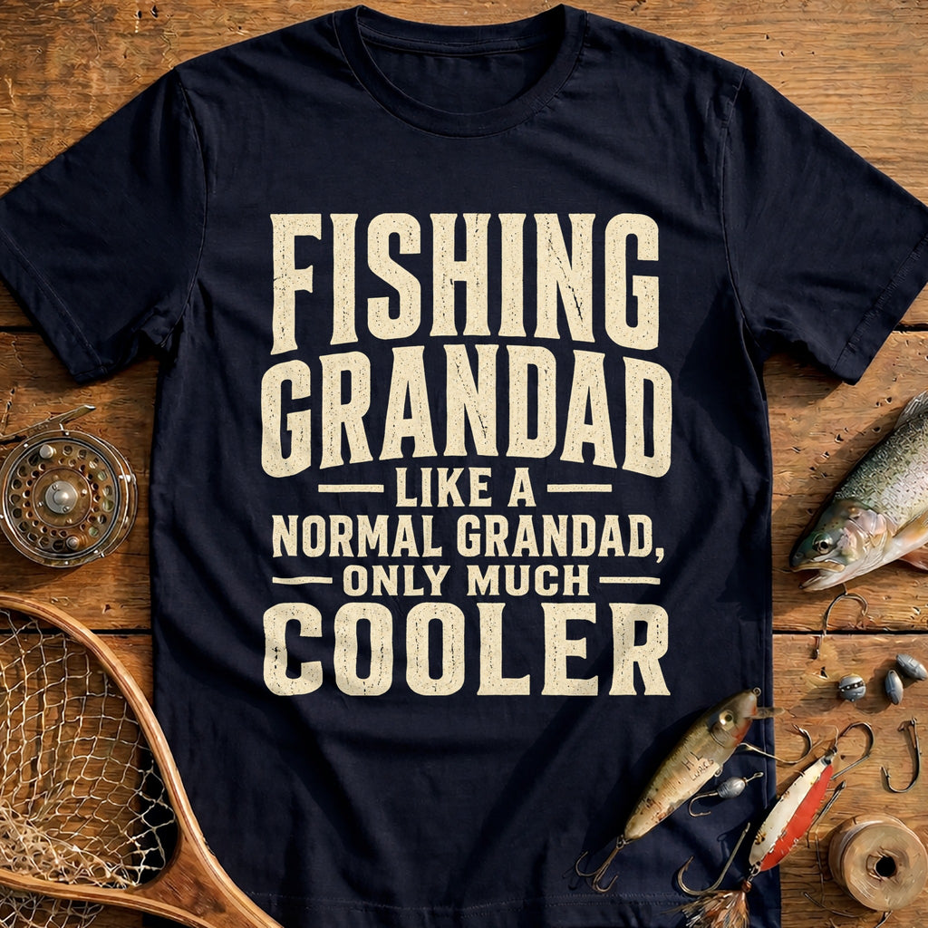 Grandad Cooler Angler Fishing T-Shirt US product image 2