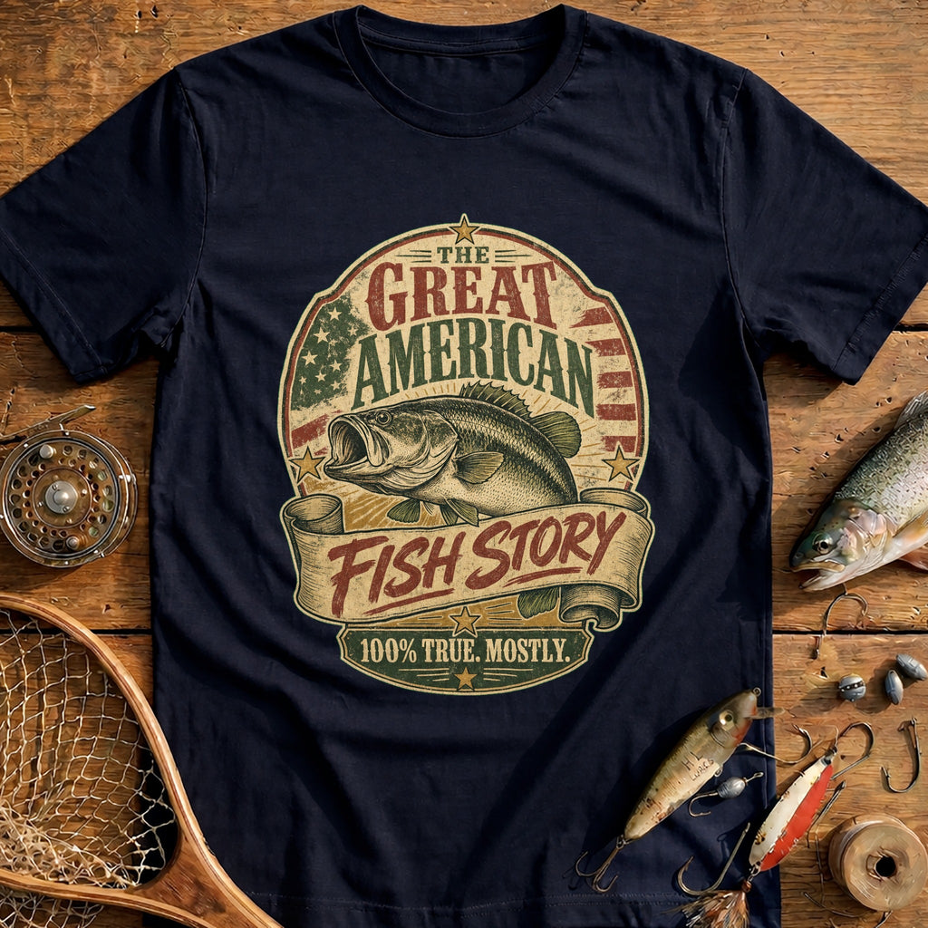 Great American Fish Story Fishing T-Shirt product image 2