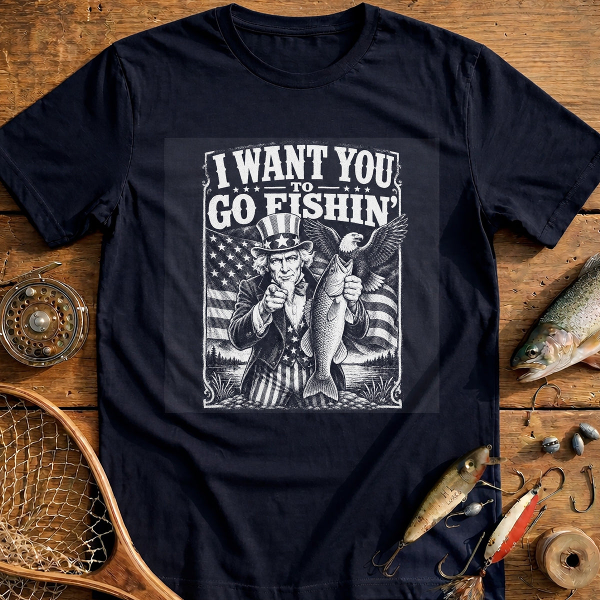 I Want You Fishin' Fishing T-Shirt product image 2