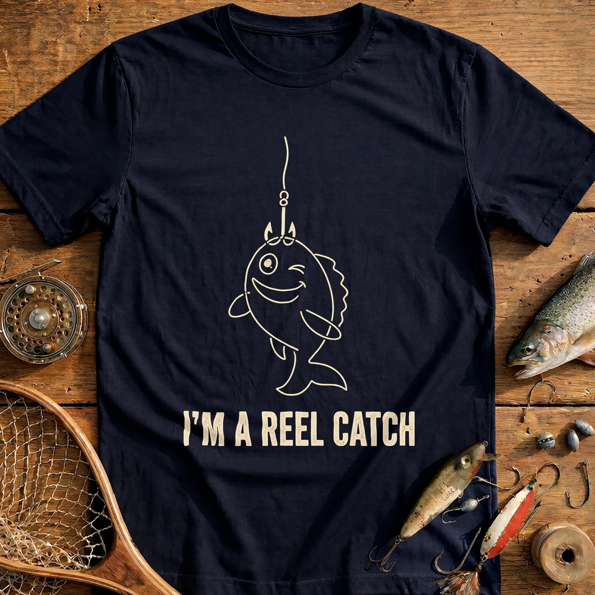 Reel Catch Fishing T-Shirt AU product image 1