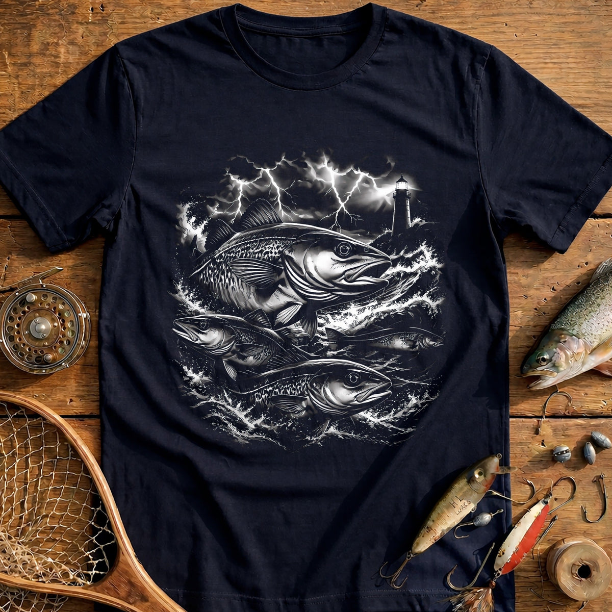 Storm Season Bass Fishing T-Shirt AU product image 2