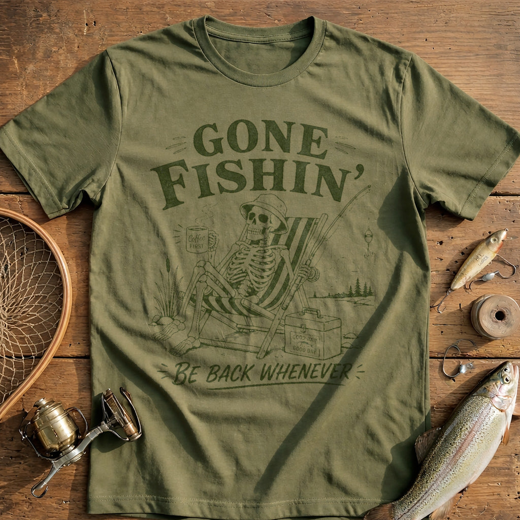 Coffee First, Fish Later Fishing T-Shirt US product image 4
