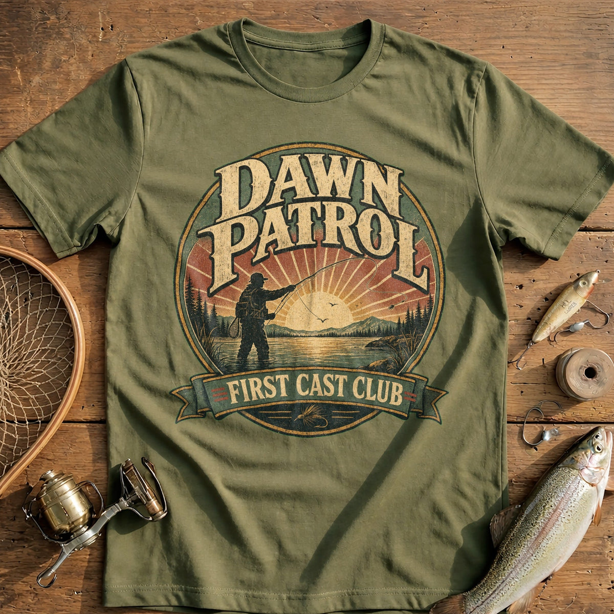 First Cast Club Fishing T-Shirt US product image 4