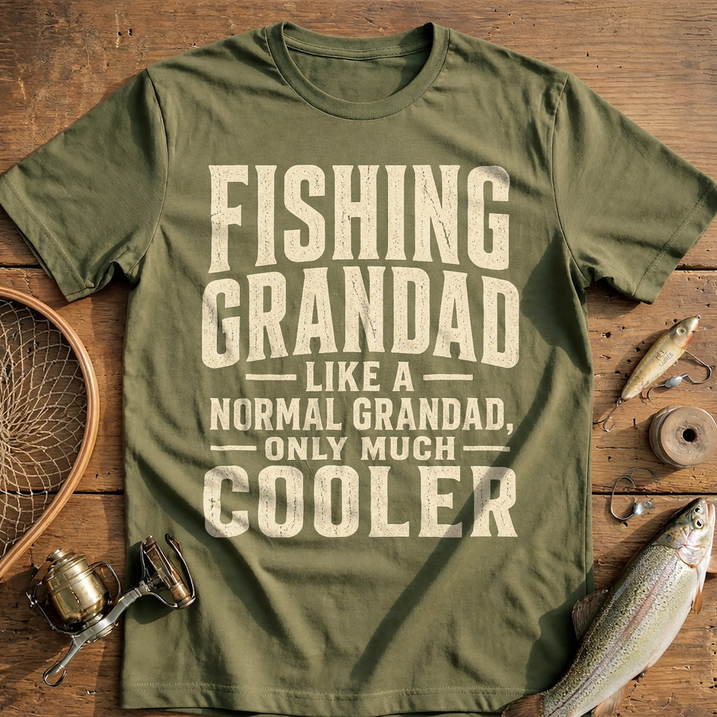 Grandad Cooler Angler Fishing T-Shirt US product image 4